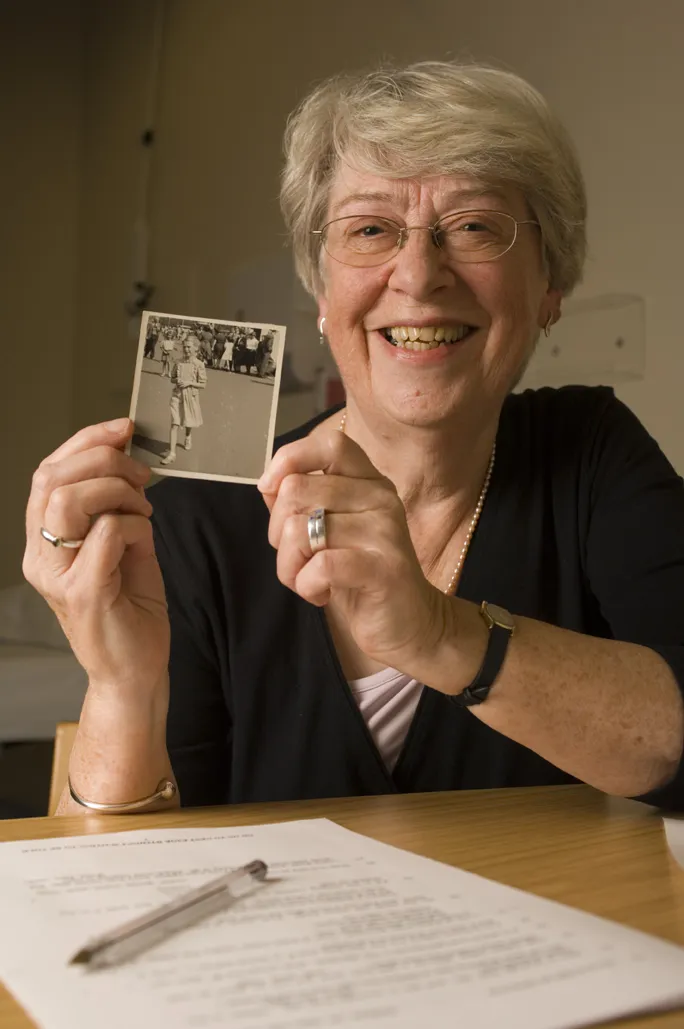 Lothian Birth Cohort participant with childhood photo at age 11