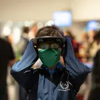 Child with AR glasses